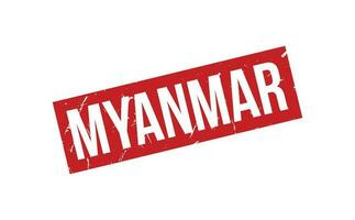 myanmar caucho sello sello vector