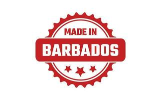 Made In Barbados Rubber Stamp vector