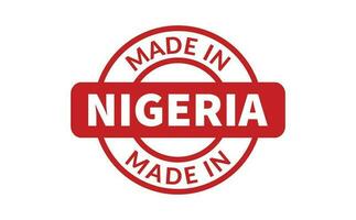 Made In Nigeria Rubber Stamp vector