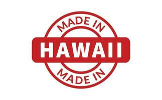 Made In Hawaii Rubber Stamp vector