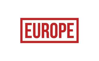 Europe Rubber Stamp Seal Vector