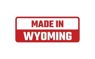 Made In Wyoming Rubber Stamp vector