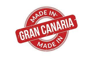 Made In Gran Canaria Rubber Stamp vector