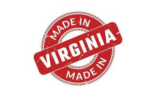 Made In Virginia Rubber Stamp vector