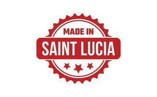 Made In Saint Lucia Rubber Stamp vector