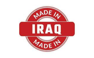 Made In Iraq Rubber Stamp vector