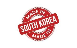 Made In South Korea Rubber Stamp vector