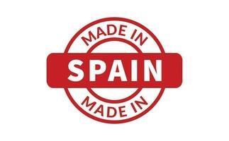 Made In Spain Rubber Stamp vector