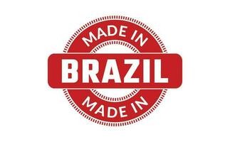 Made In Brazil Rubber Stamp vector