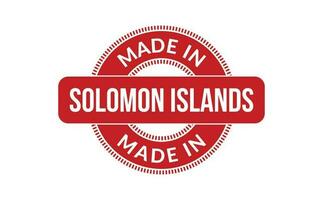 Made In Solomon Islands Rubber Stamp vector