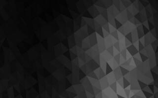 Dark Silver, Gray vector polygon abstract background.