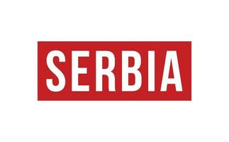 Serbia Rubber Stamp Seal Vector