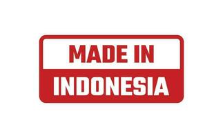 Made In Indonesia Rubber Stamp vector