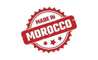 Made In Morocco Rubber Stamp vector