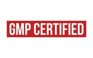 gmp certificado caucho sello sello vector