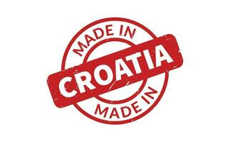 Made In Croatia Rubber Stamp vector