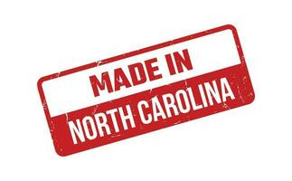 Made In North Carolina Rubber Stamp vector