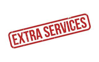 extra servicios caucho sello sello vector