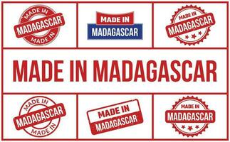 Made In Madagascar Rubber Stamp Set vector