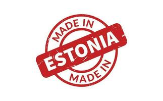 Made In Estonia Rubber Stamp vector