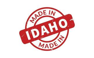 hecho en Idaho caucho sello vector