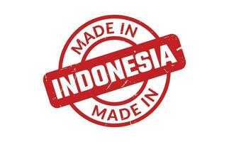 Made In Indonesia Rubber Stamp vector