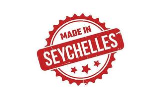 Made In Seychelles Rubber Stamp vector