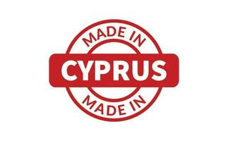 hecho en Chipre caucho sello vector