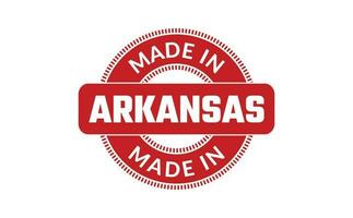 hecho en Arkansas caucho sello vector