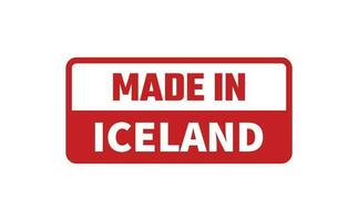 Made In Iceland Rubber Stamp vector