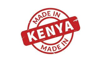 Made In Kenya Rubber Stamp vector