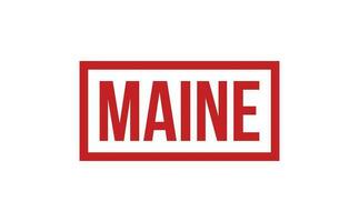 Maine Rubber Stamp Seal Vector