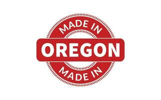 Made In Oregon Rubber Stamp vector