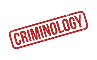 Criminology Rubber Stamp Seal Vector