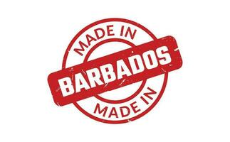 Made In Barbados Rubber Stamp vector