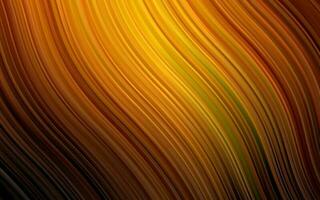 Dark Yellow, Orange vector background with abstract lines.