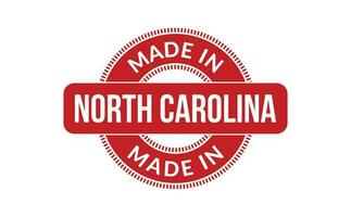 Made In North Carolina Rubber Stamp vector
