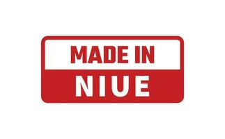 Made In Niue Rubber Stamp vector