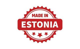 Made In Estonia Rubber Stamp vector