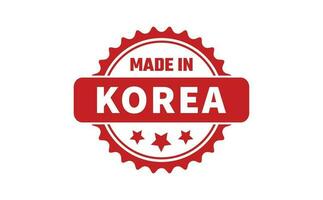 Made In Korea Rubber Stamp vector