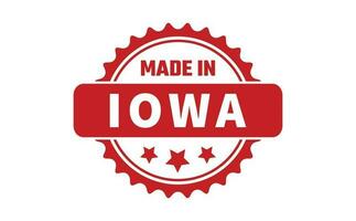 Made In Iowa Rubber Stamp vector