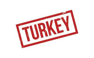 Turkey Rubber Stamp Seal Vector