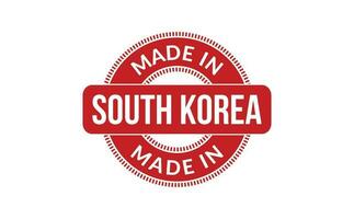 Made In South Korea Rubber Stamp vector