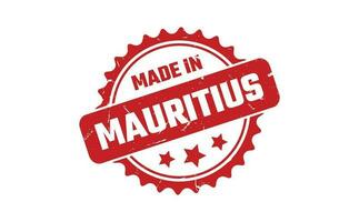 Made In Mauritius Rubber Stamp vector