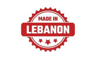 Made In Lebanon Rubber Stamp vector