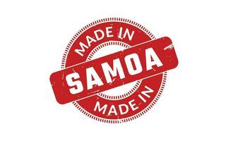 Made In Samoa Rubber Stamp vector