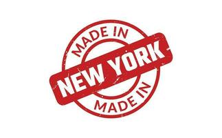 Made In New York Rubber Stamp vector