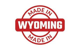 Made In Wyoming Rubber Stamp vector