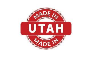 Made In Utah Rubber Stamp vector