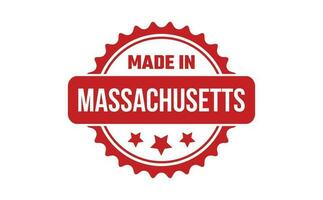 Made In Massachusetts Rubber Stamp vector